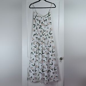 Banana Republic Factory Floral Maxi Sun Dress with Pockets Like New Size 14
